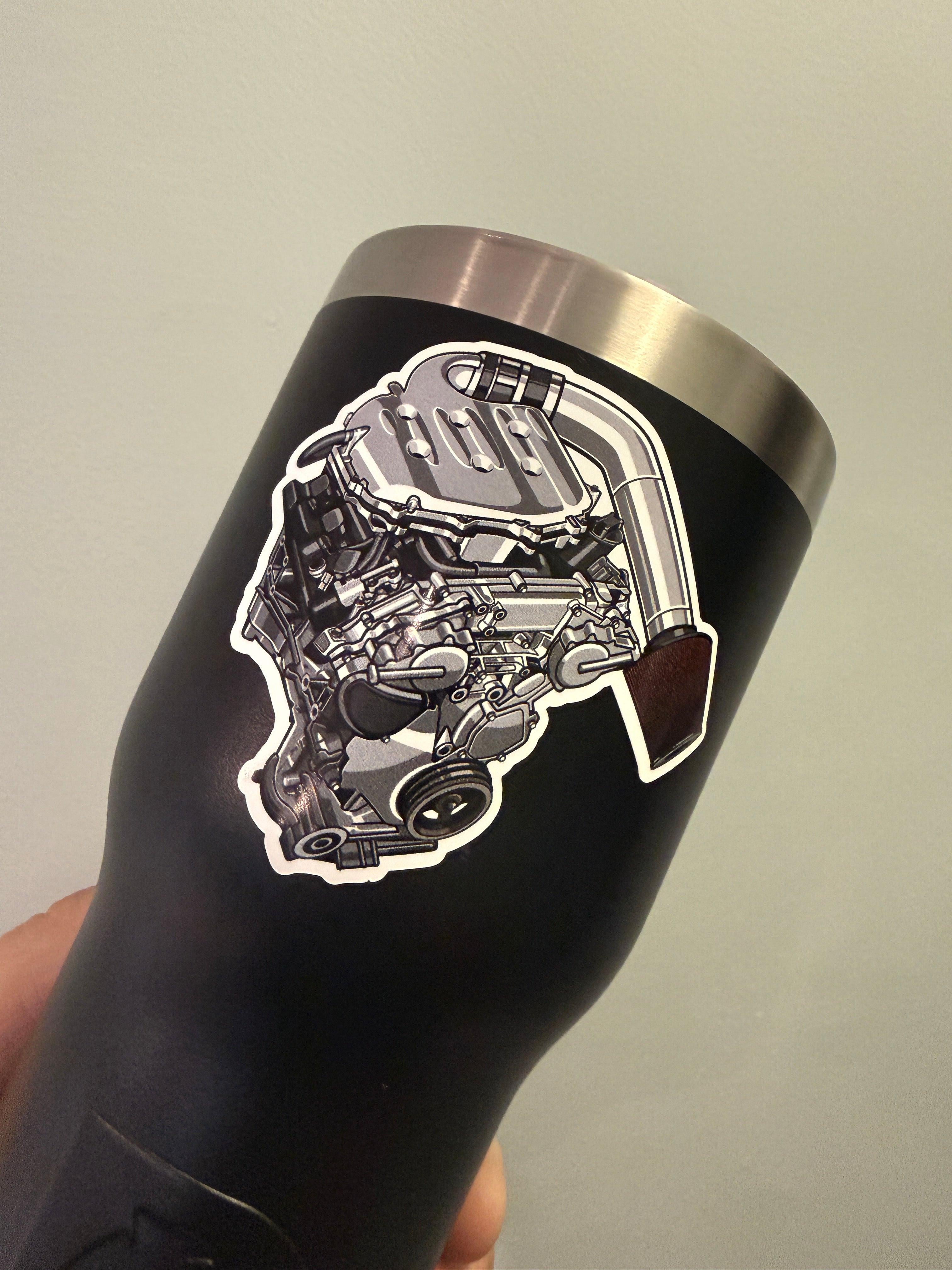 Nissan VQ35DE Slap Sticker - DE 350z G35 FX35 Parody Decal.