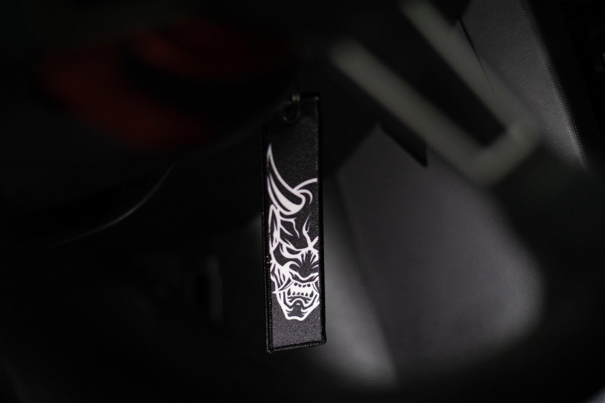 Midnight Club Oni Mask Jet Tag Keychain | BLACK |.
