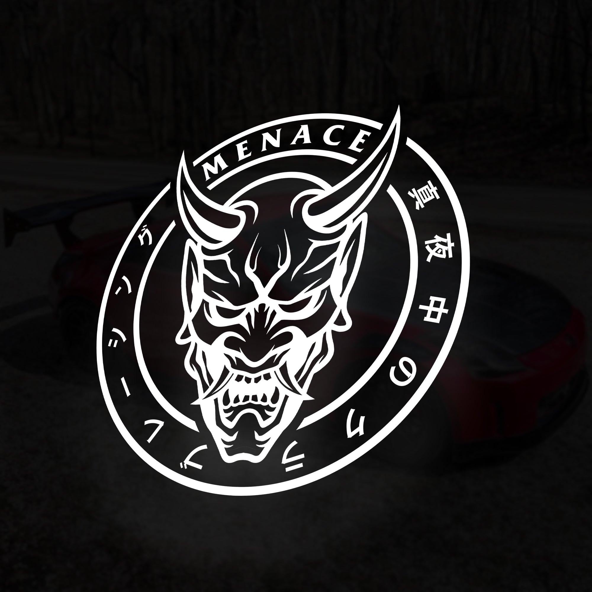 MENACE JDM Oni Mask Vinyl Decal.