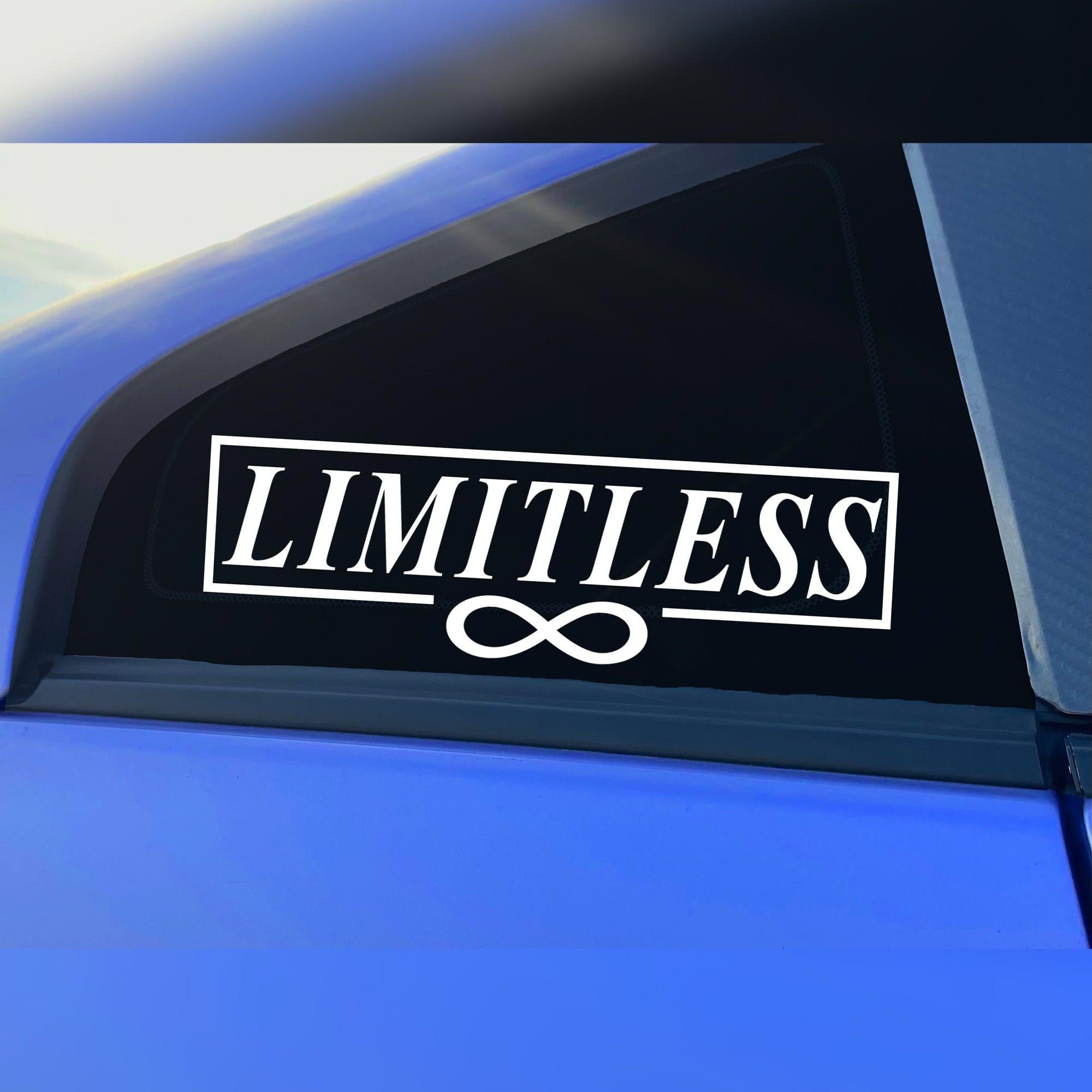 Limitless Vinyl Decal Text.