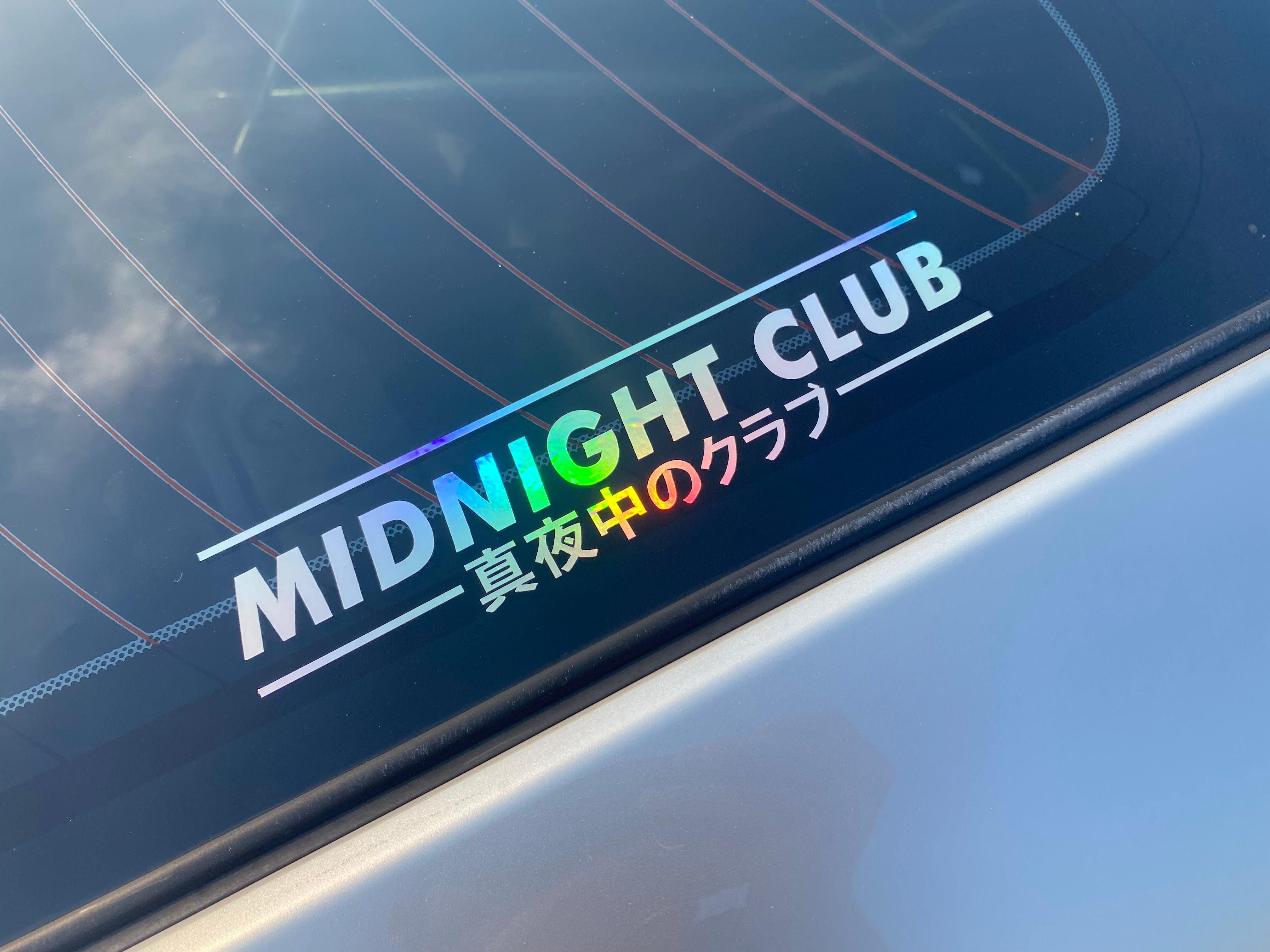 Midnight Club JDM Vinyl Decal.
