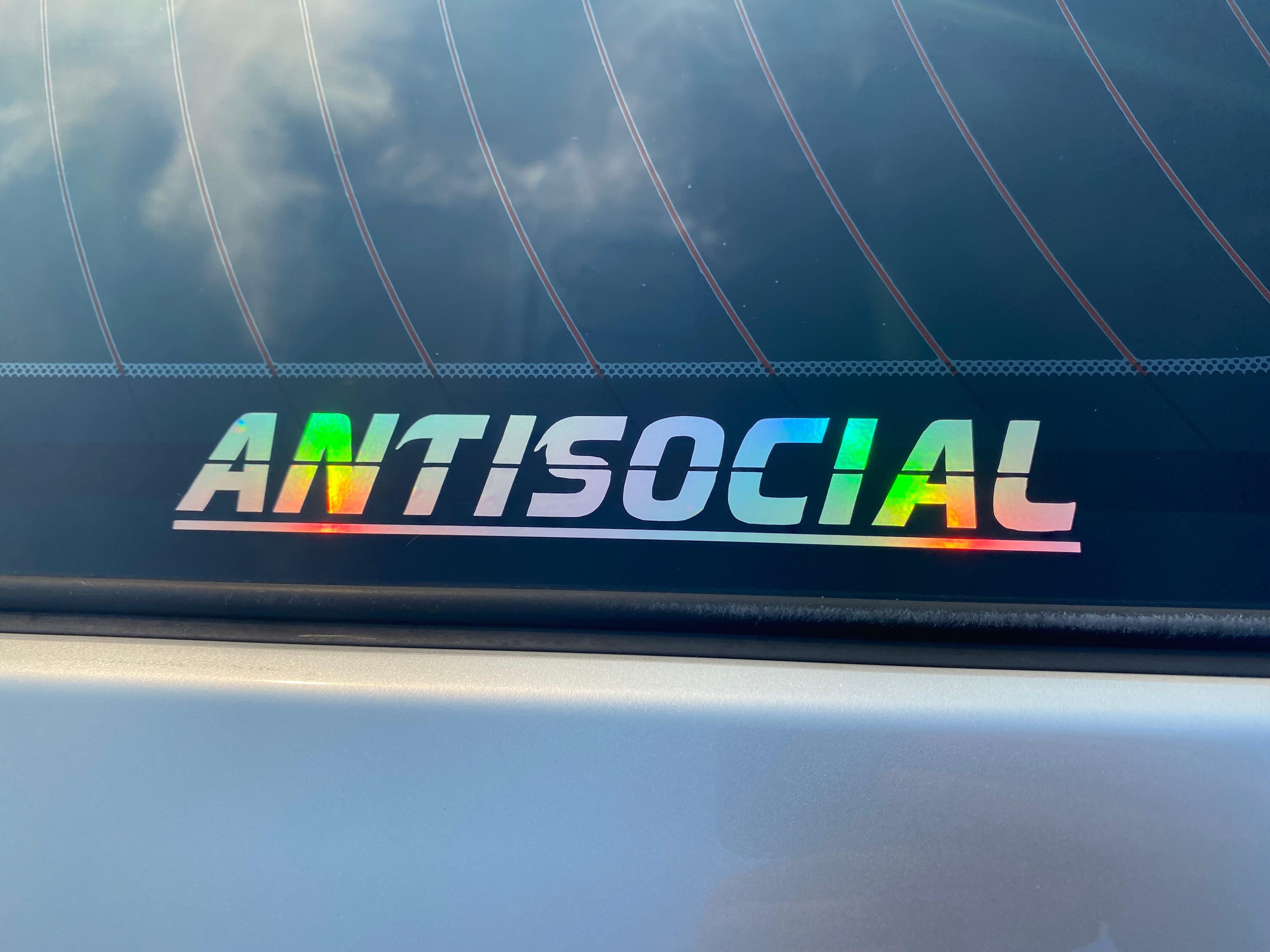 ANTISOCIAL Vinyl Decal.