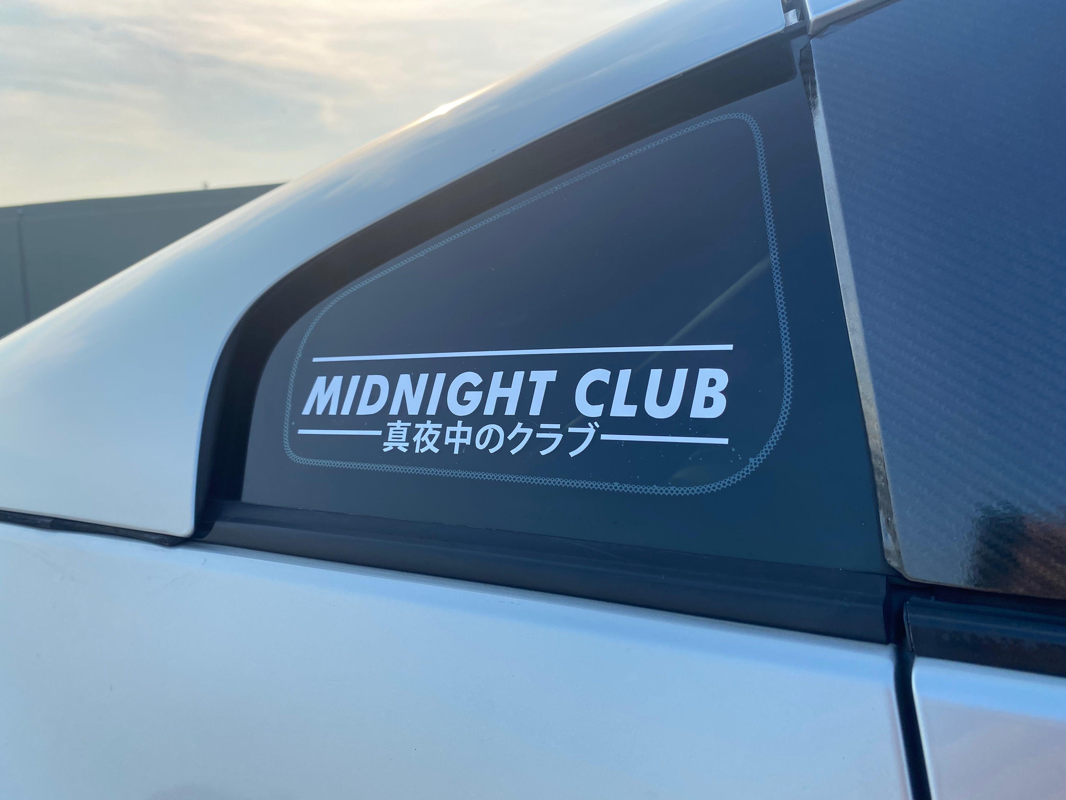 Midnight Club JDM Vinyl Decal.