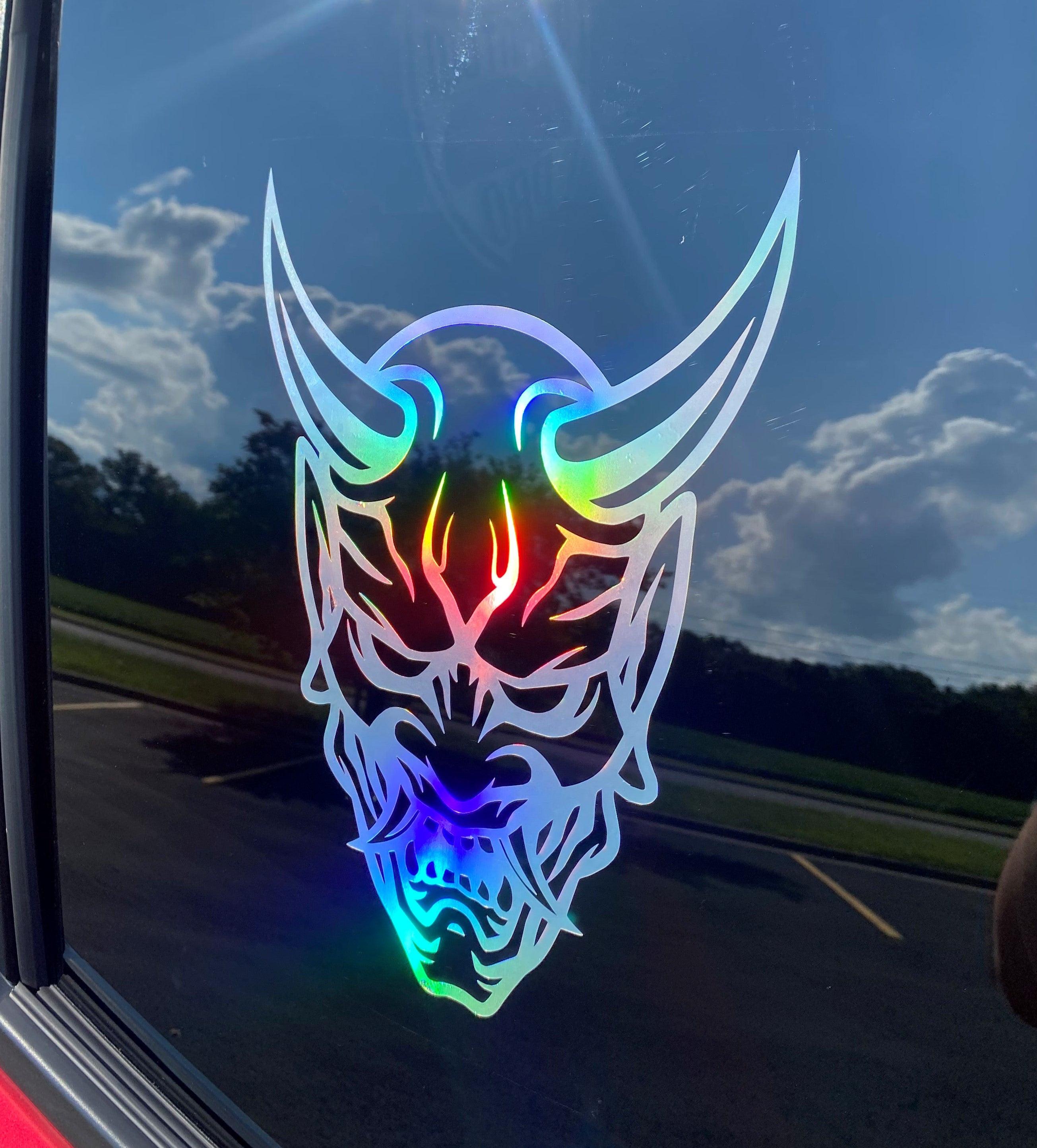 JDM Oni Mask Midnight Club Vinyl Decal | Samurai Japanese.