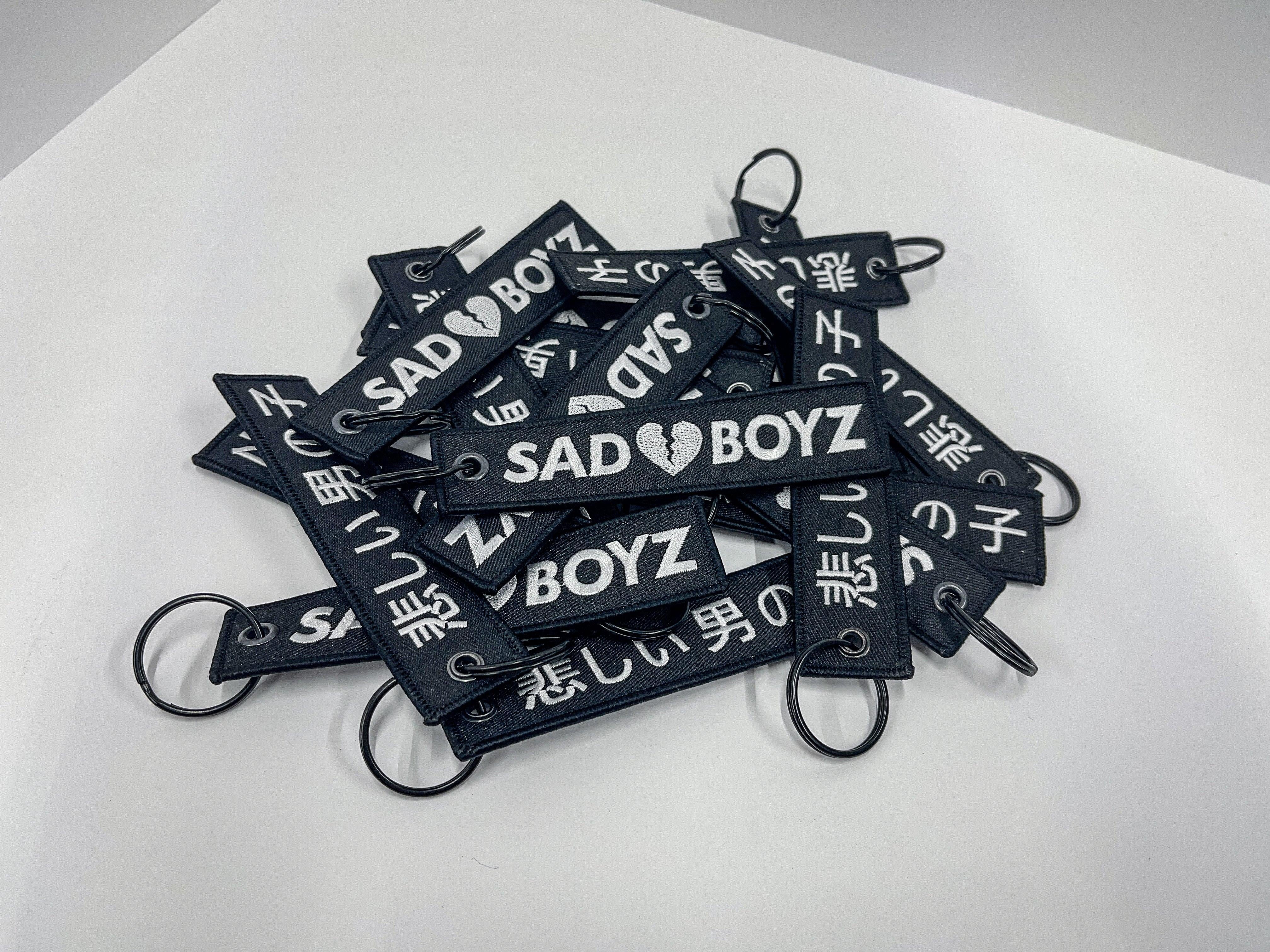 Sad Boyz Jet Tag Keychain | BLACK |.