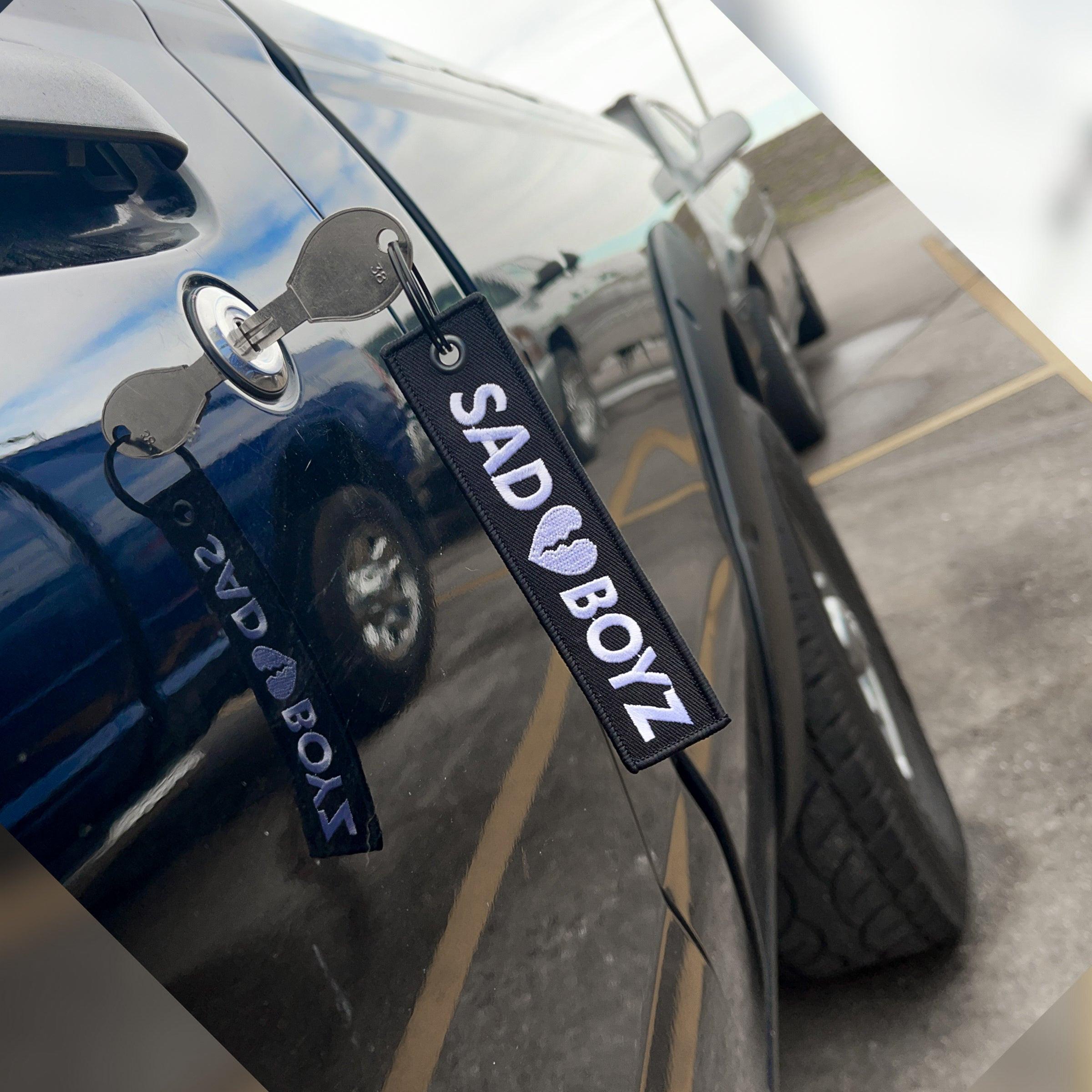 Sad Boyz Jet Tag Keychain | BLACK |.