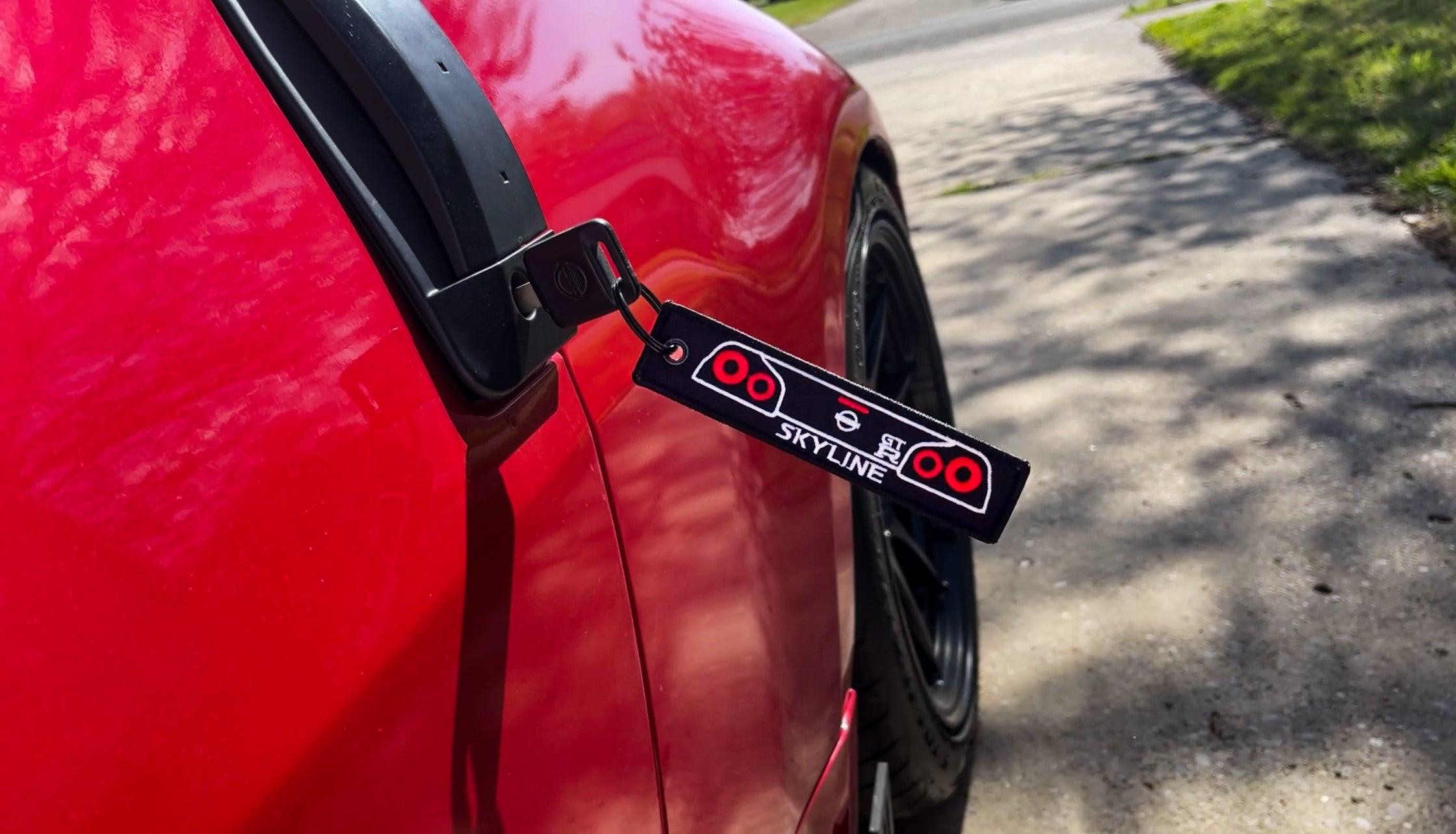 R34 Skyline GTR Jet Tag Keychain | Black |.