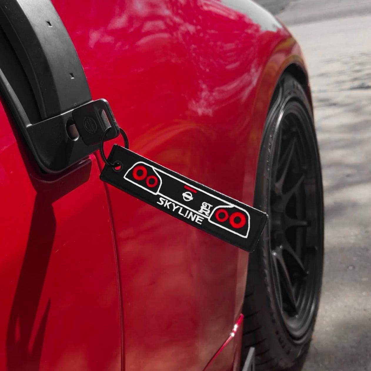 R34 Skyline GTR Jet Tag Keychain | Black |.