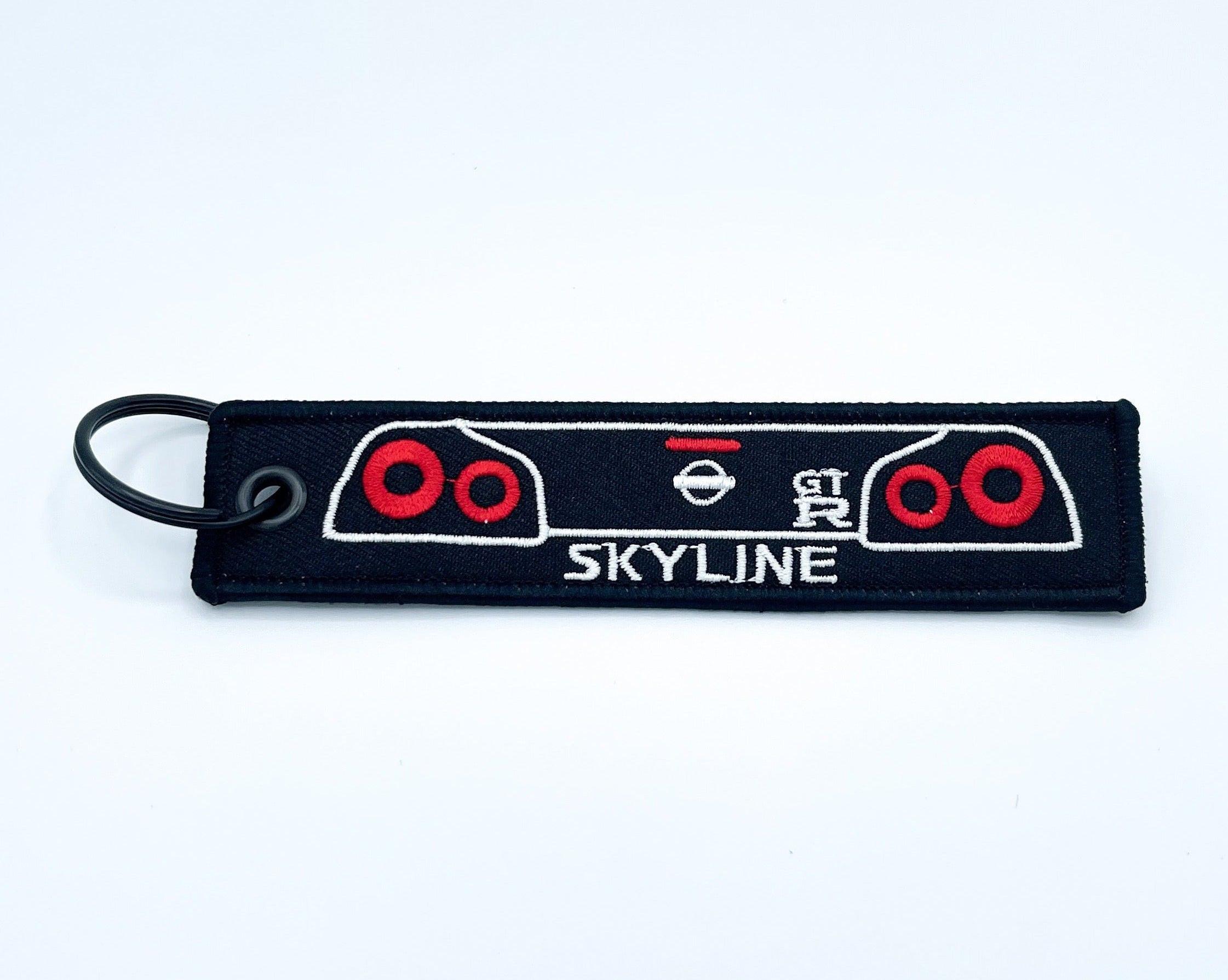 R34 Skyline GTR Jet Tag Keychain | Black |.