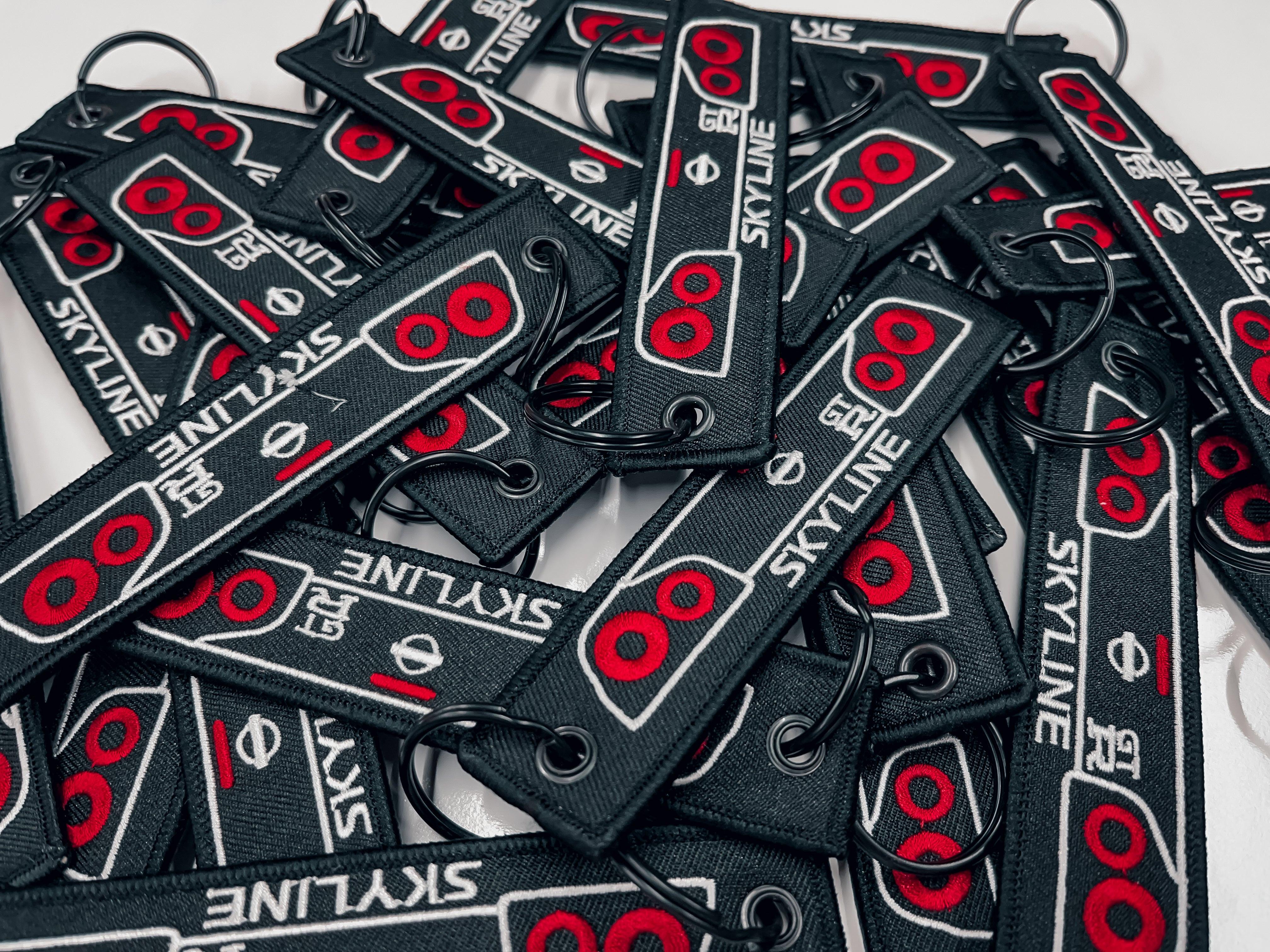 R34 Skyline GTR Jet Tag Keychain | Black |.