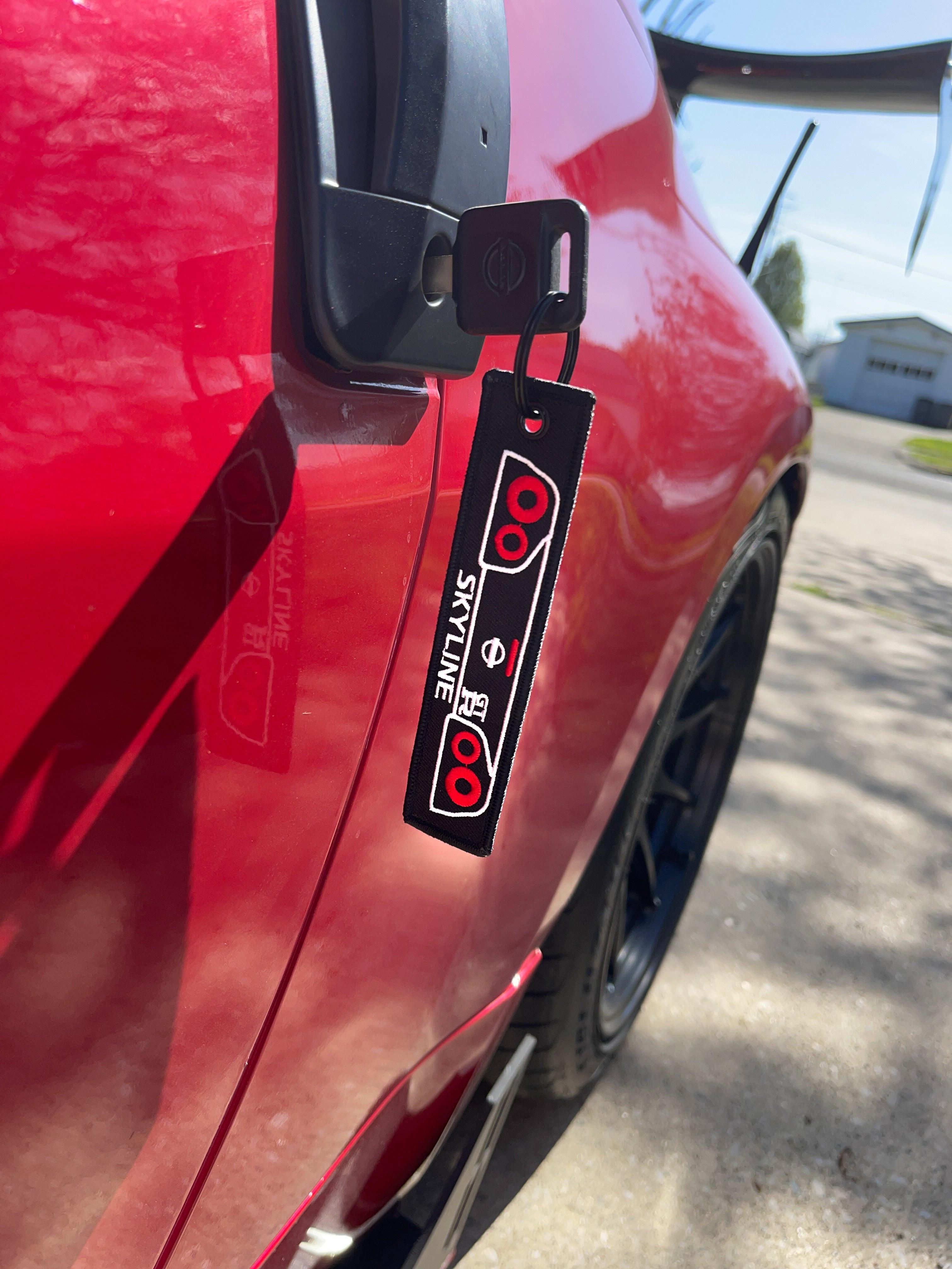 R34 Skyline GTR Jet Tag Keychain | Black |.