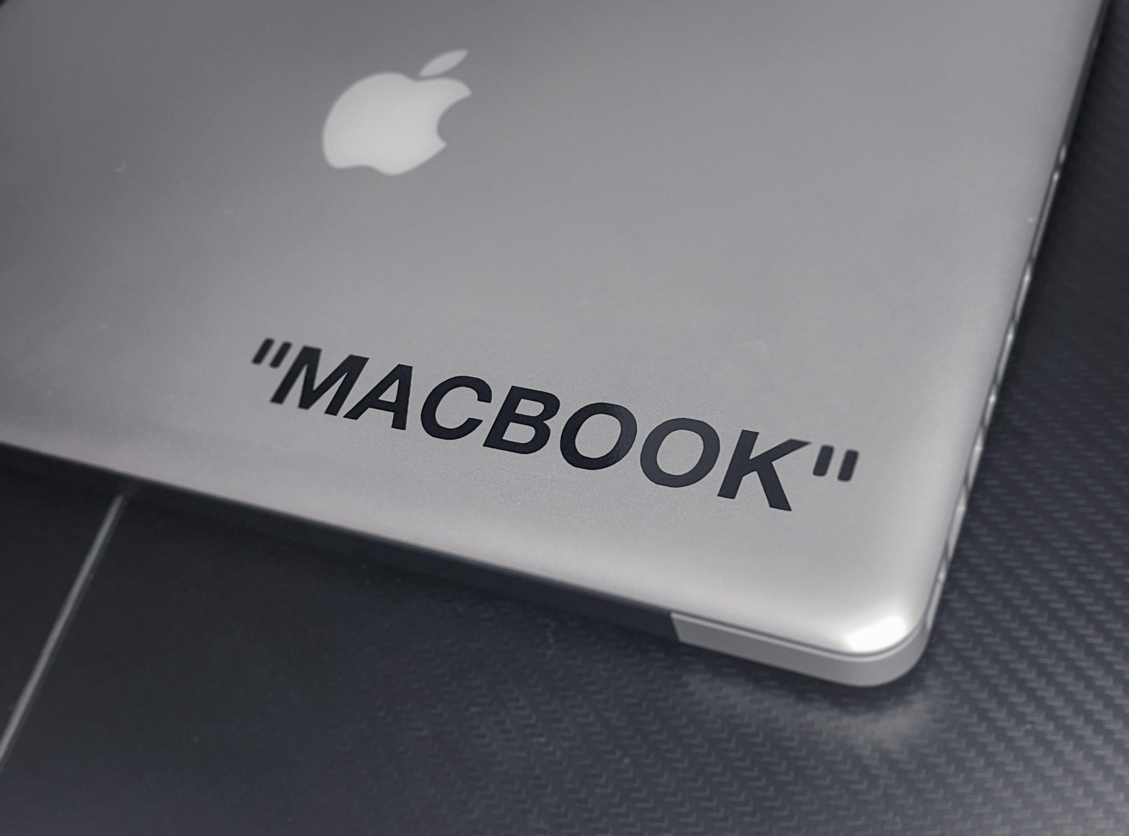 Off White Style Custom Text Vinyl Decal.