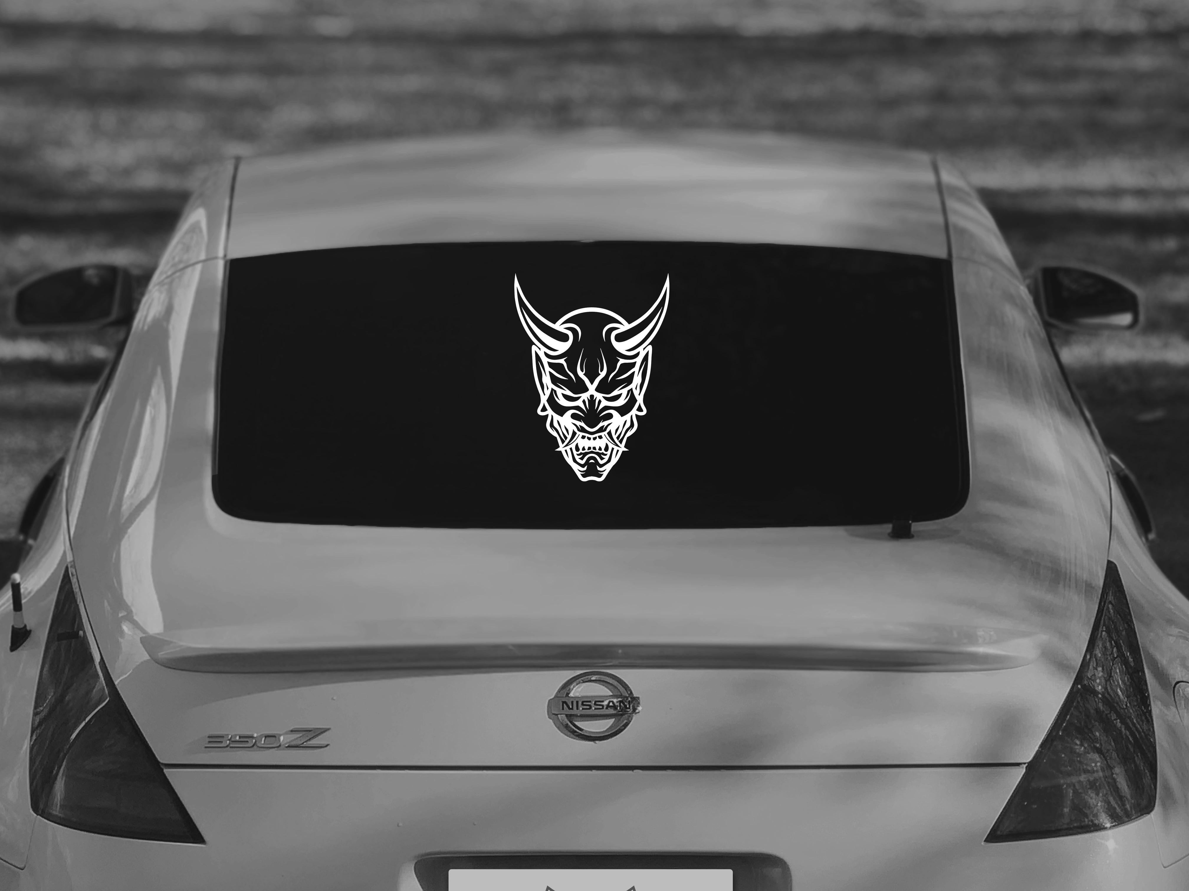 JDM Oni Mask Vinyl Decal | Samurai Japanese.