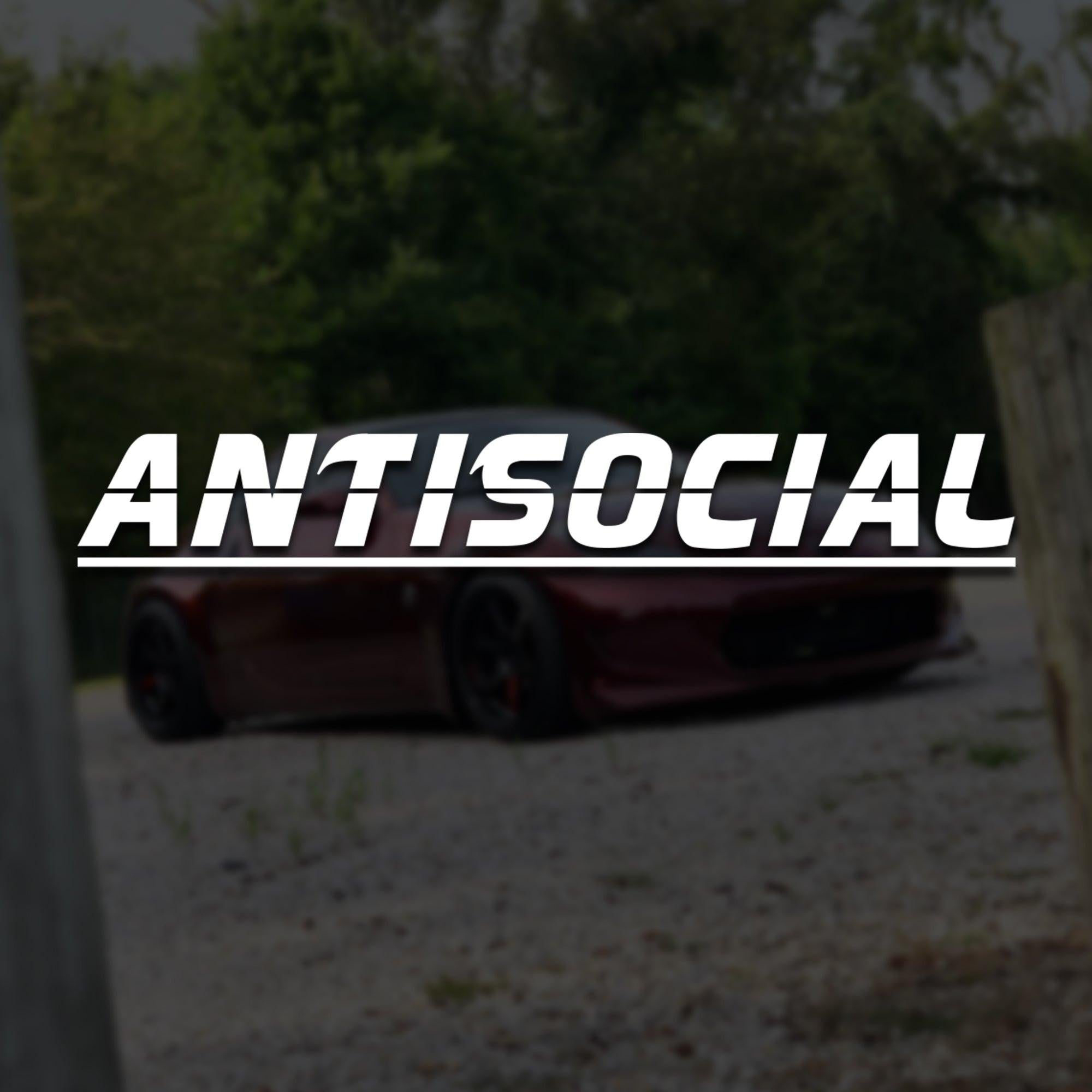 ANTISOCIAL Vinyl Decal.
