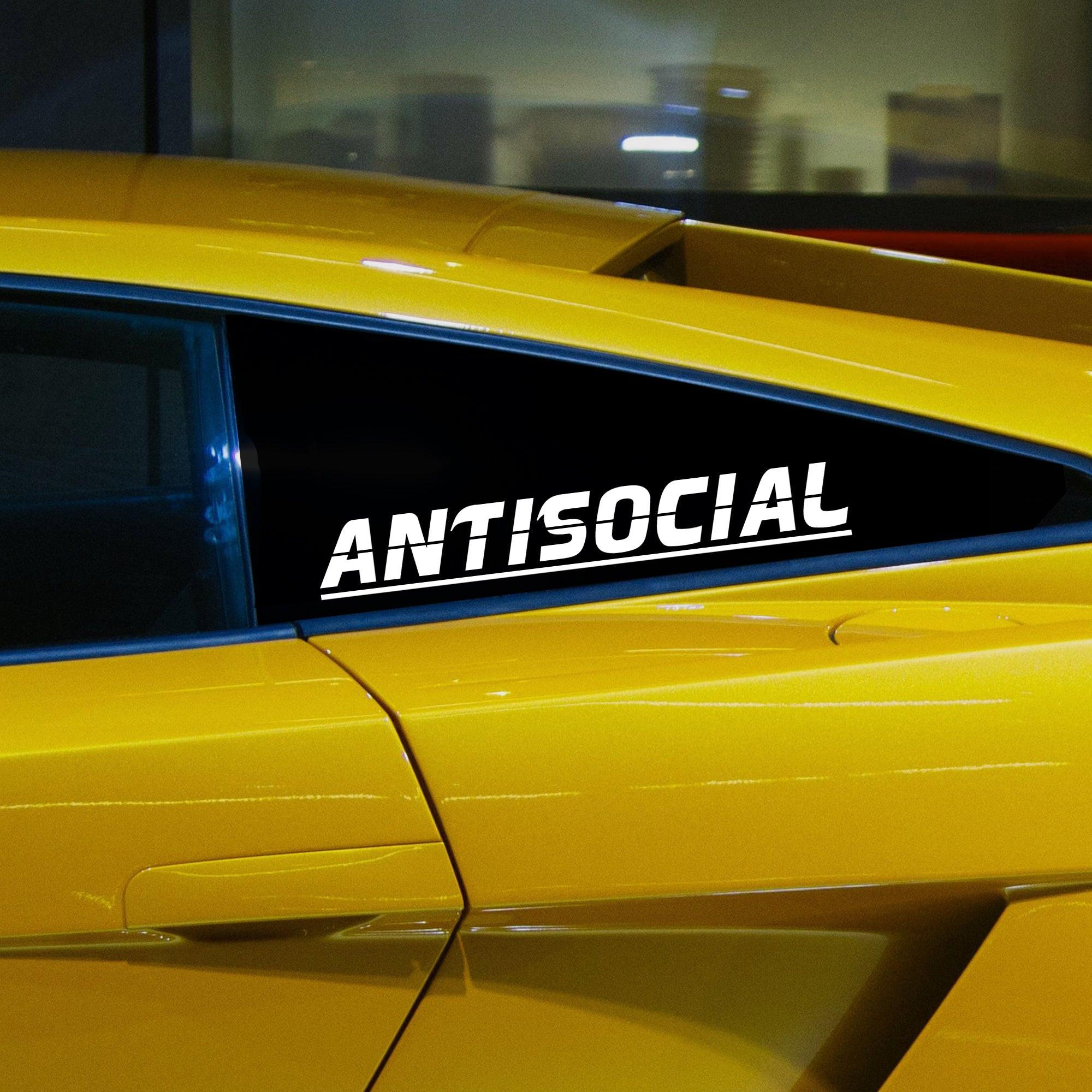 ANTISOCIAL Vinyl Decal.