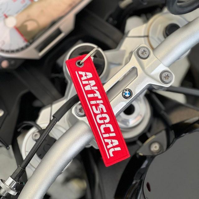 Antisocial Jet Tag Keychain | RED |.