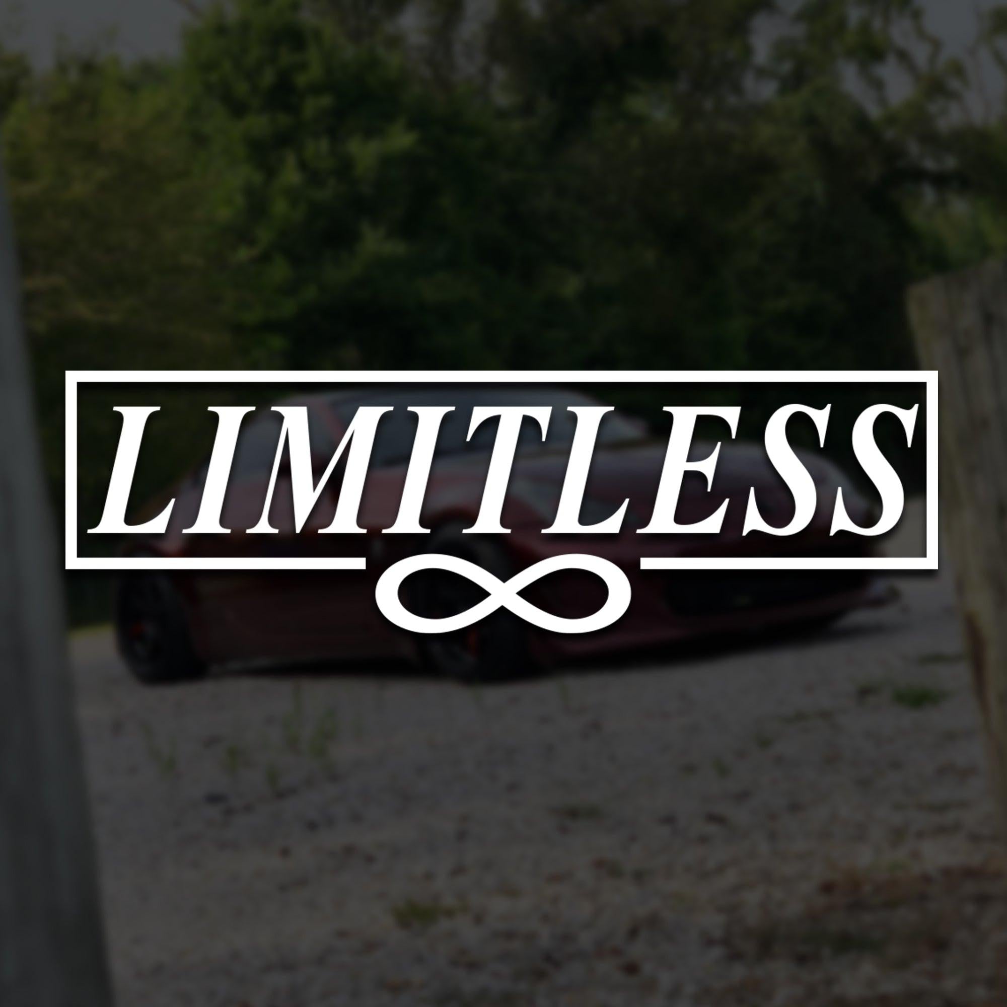 Limitless Vinyl Decal Text.