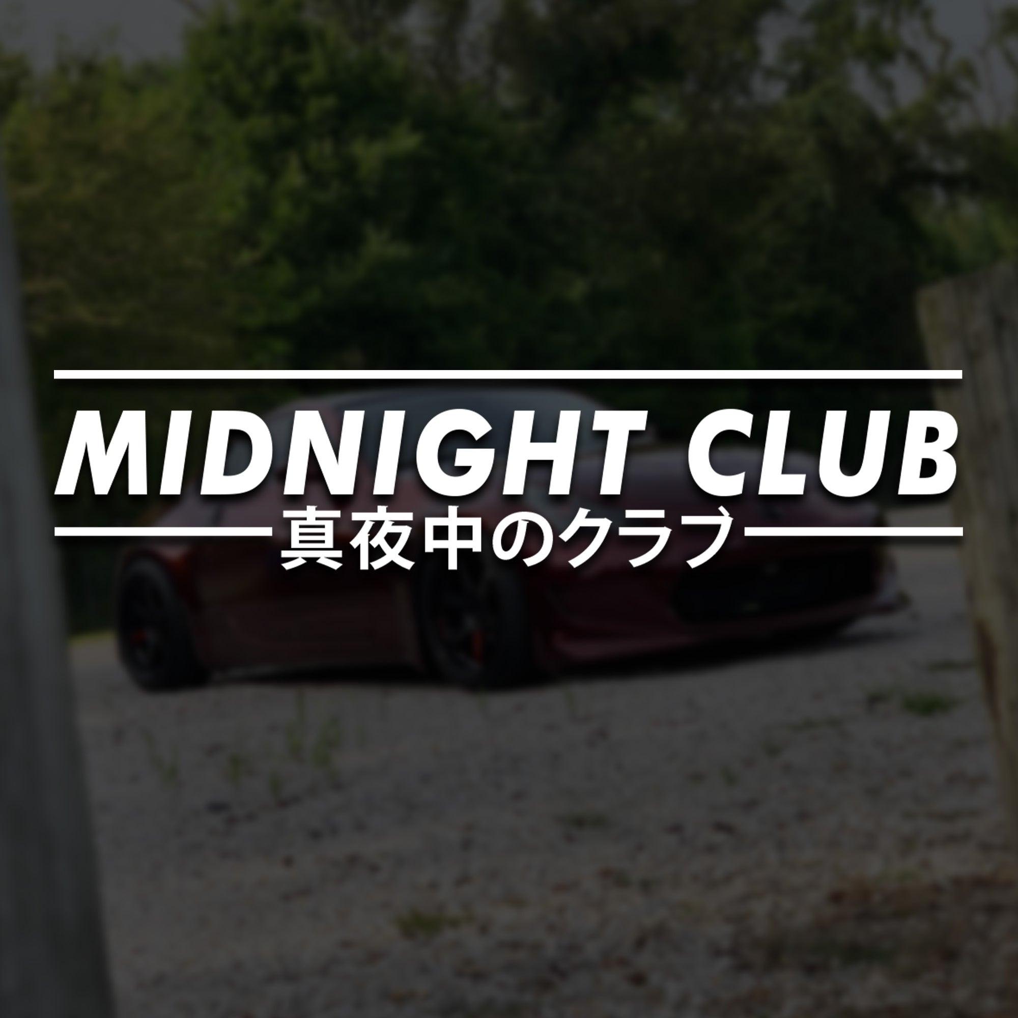 Midnight Club JDM Vinyl Decal.