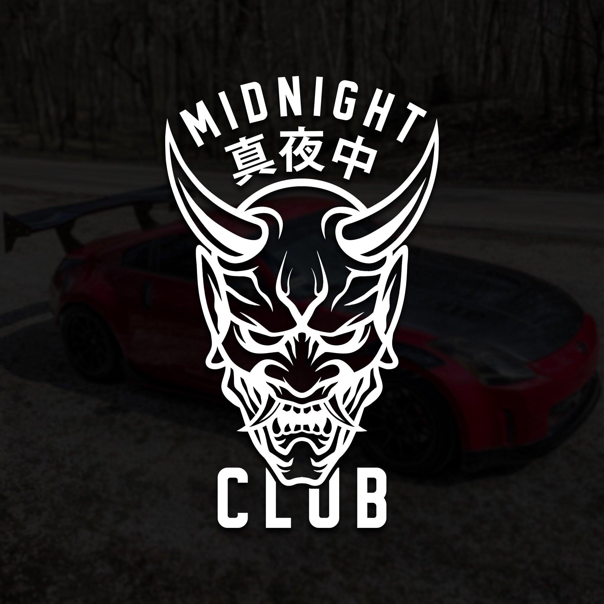 JDM Oni Mask Midnight Club Vinyl Decal | Samurai Japanese.
