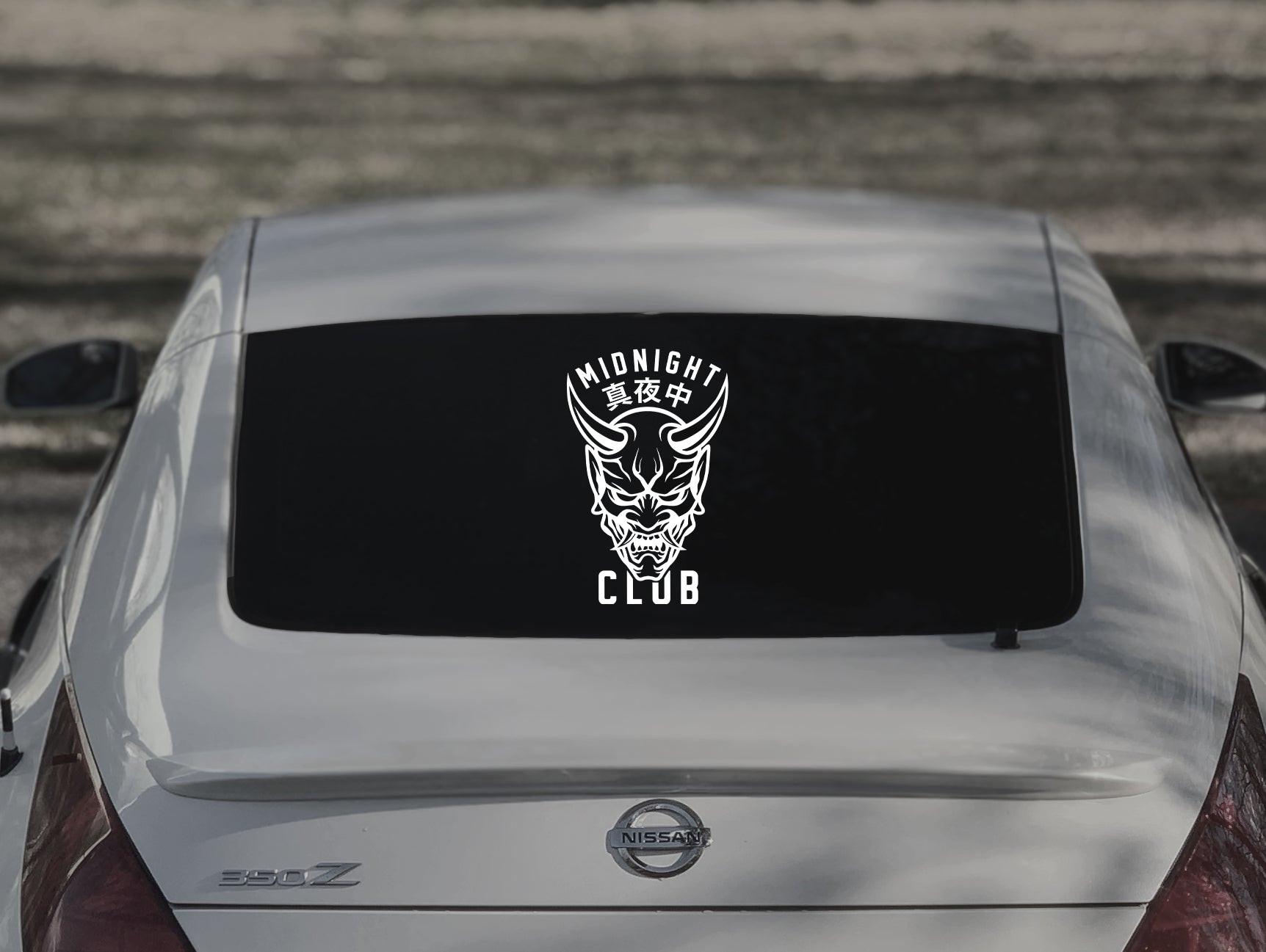 JDM Oni Mask Midnight Club Vinyl Decal | Samurai Japanese.