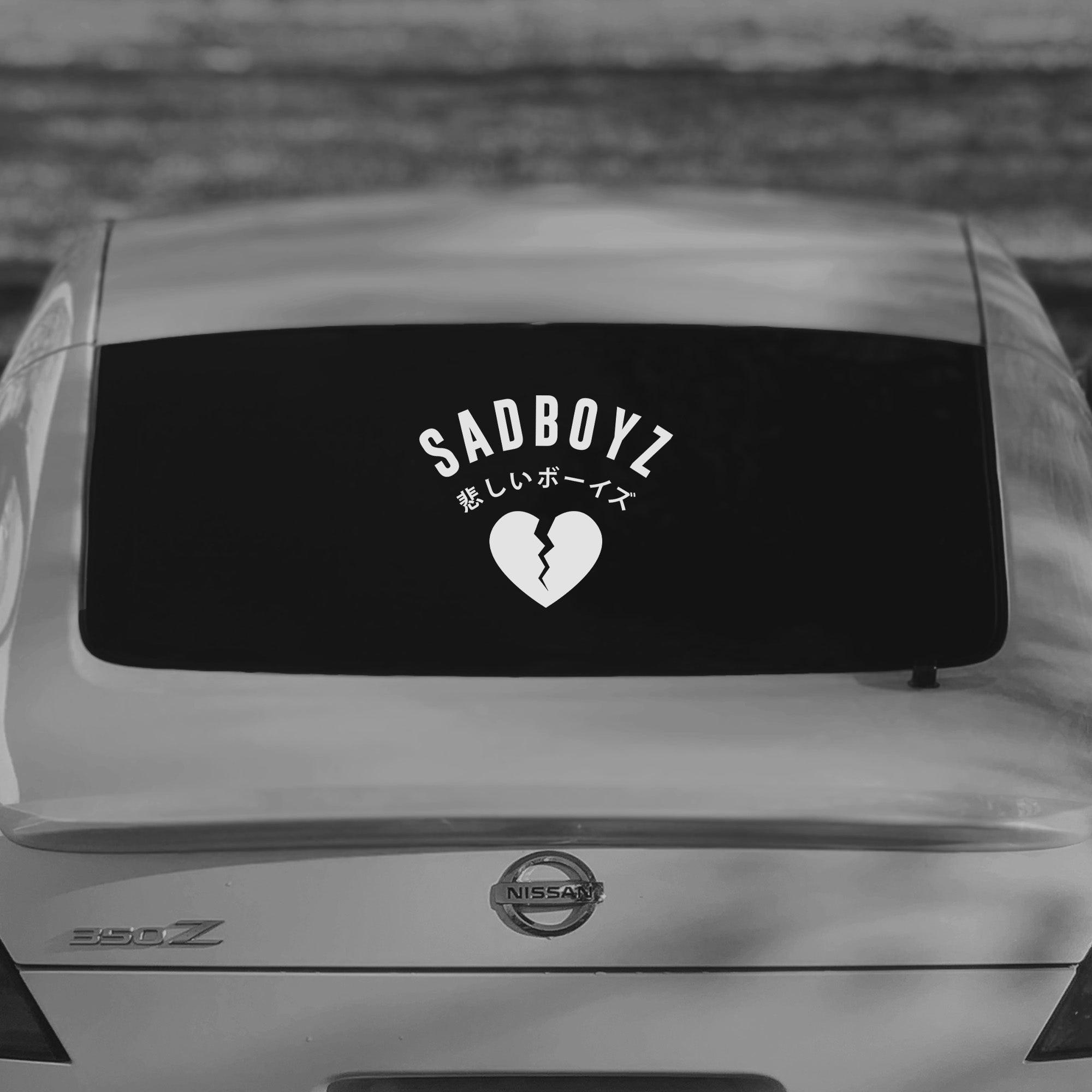 SAD BOYZ Broken Heart Vinyl Decal.