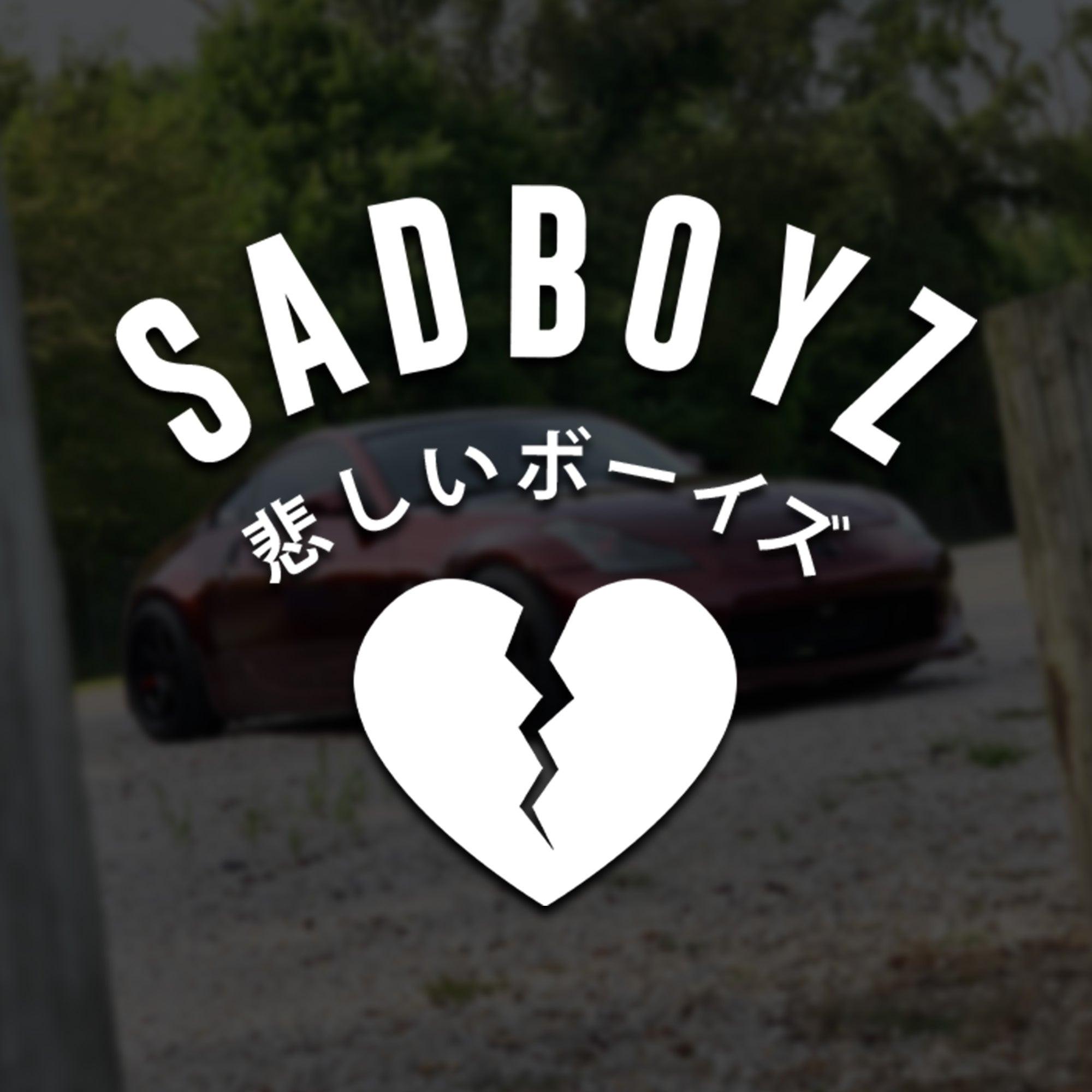 SAD BOYZ Broken Heart Vinyl Decal.
