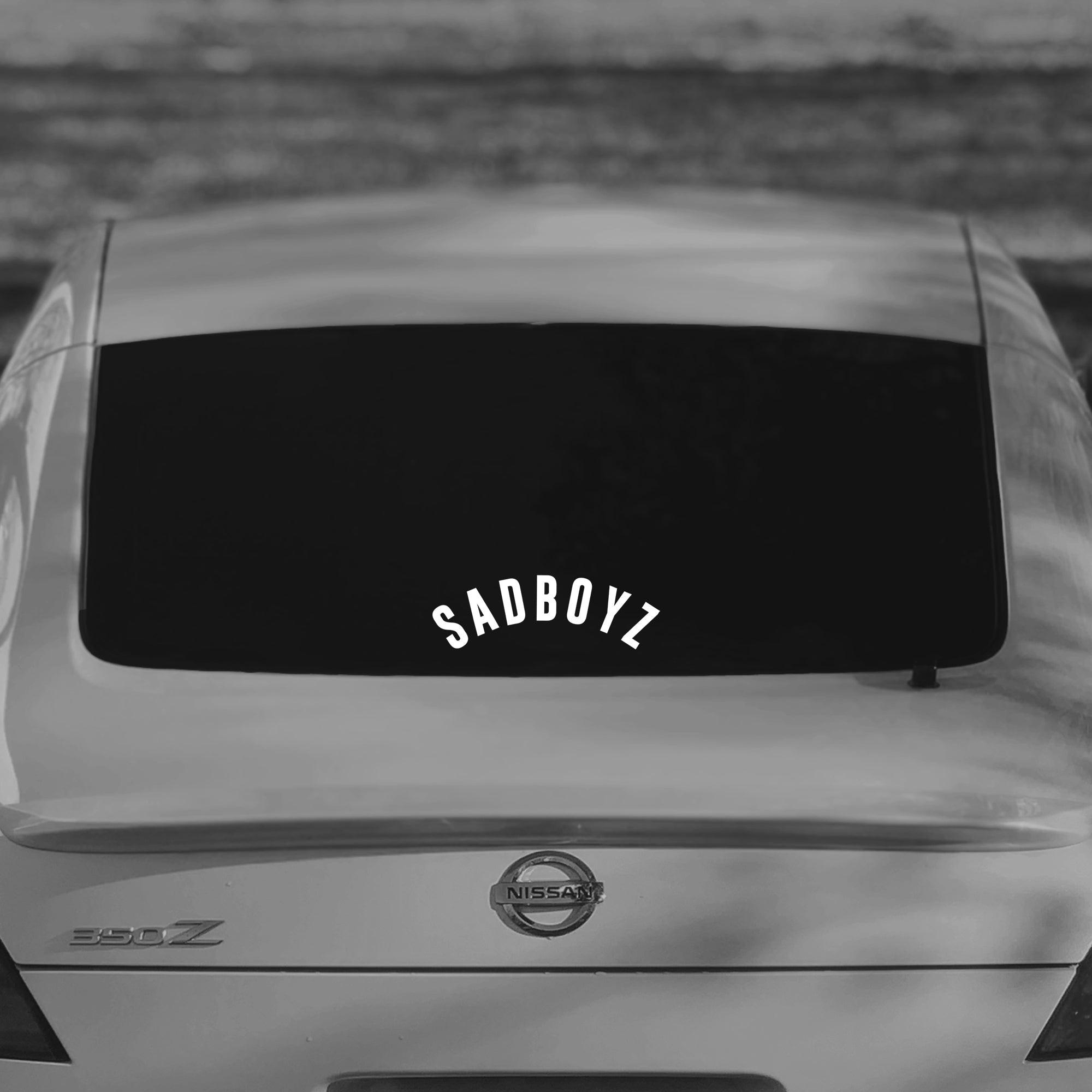 SAD BOYZ Text Vinyl Decal.