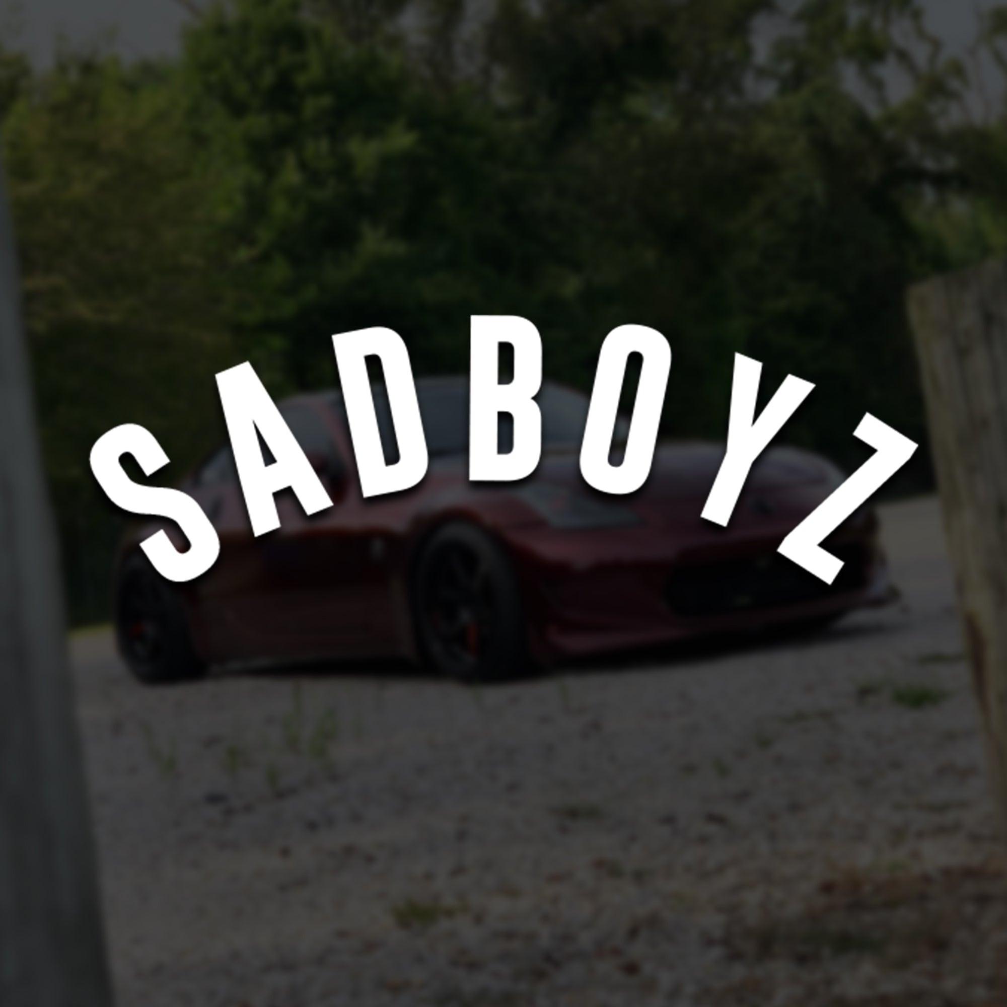 SAD BOYZ Text Vinyl Decal.