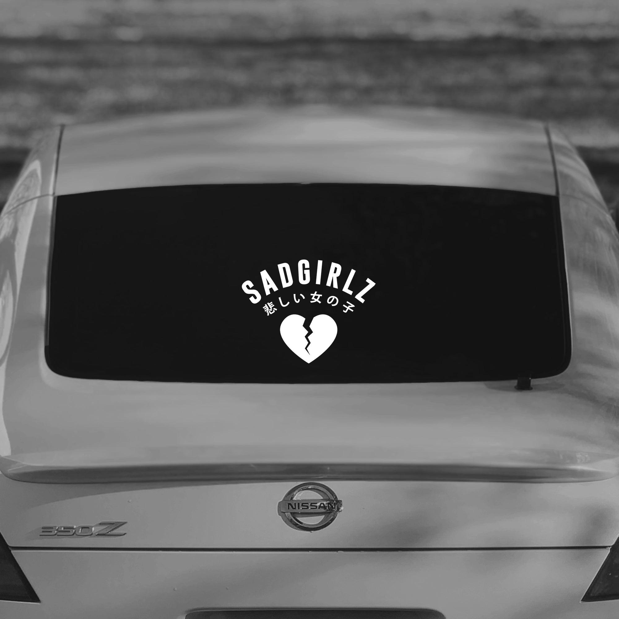 SAD GIRLZ Broken Heart Vinyl Decal.