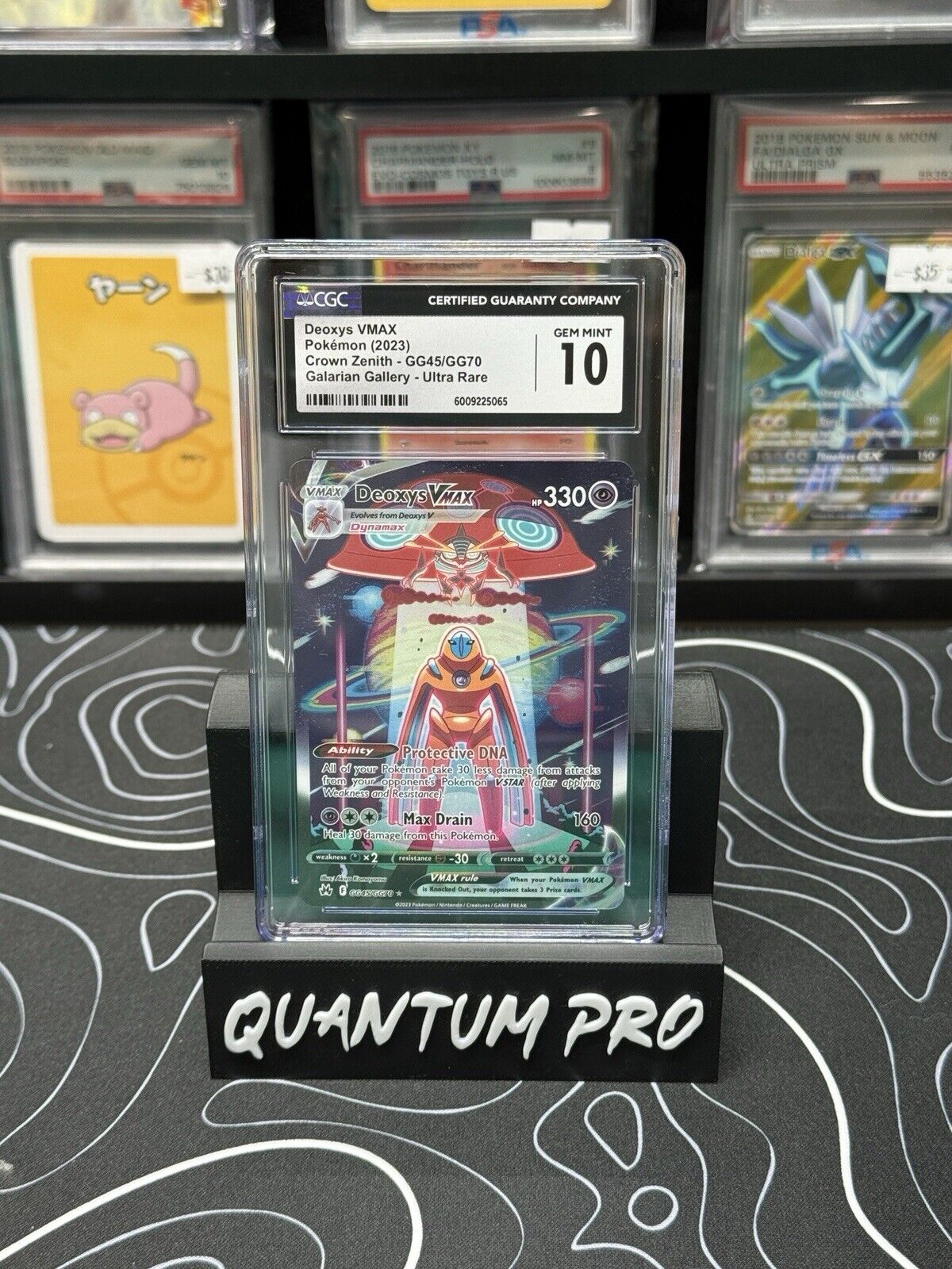 Pokemon Crown Zenith GG45/GG70 Deoxys VMAX 2023 Gallery Holo CGC 10 GEM MINT